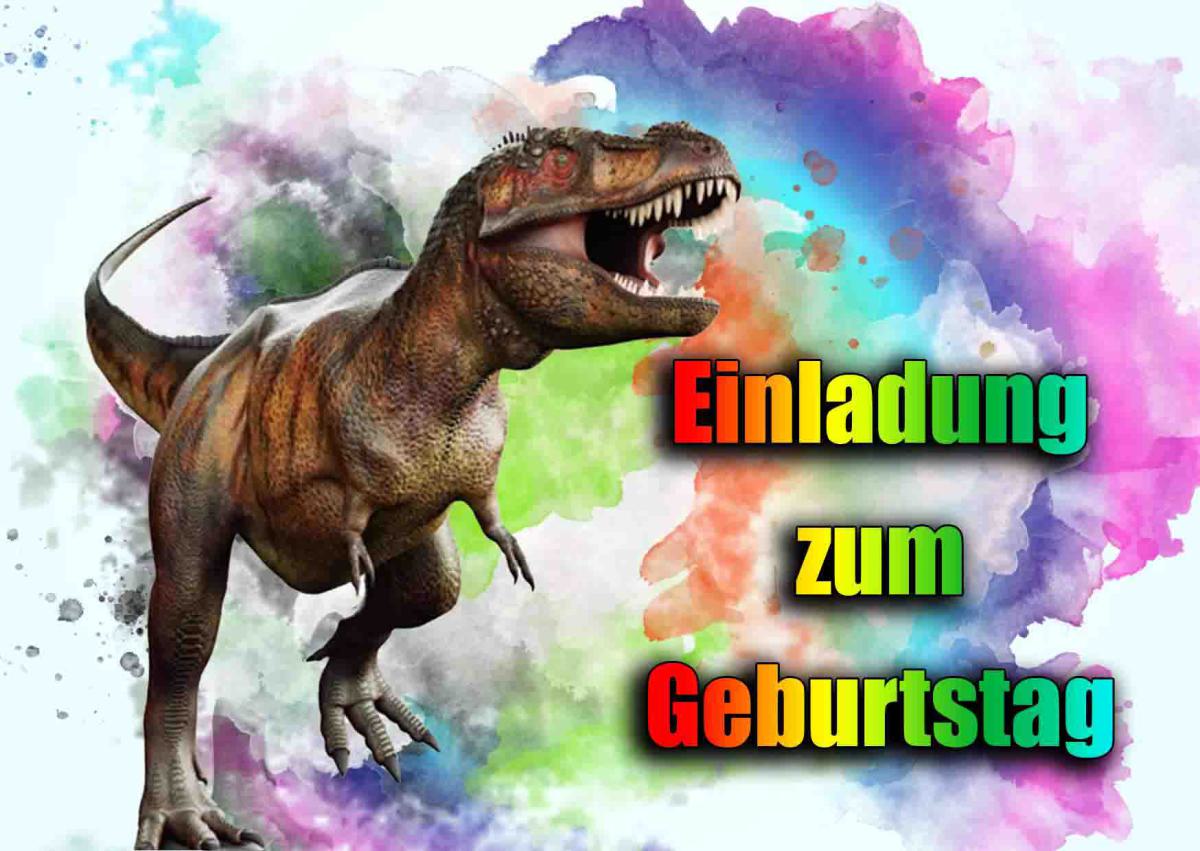 Dino T-Rex-Einladungskarten